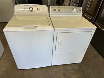 Nice looking top load GE washer and electric dryer works awesome can deliver