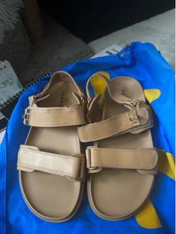 Tan Torrid Size 9WW Adjustable Sandal