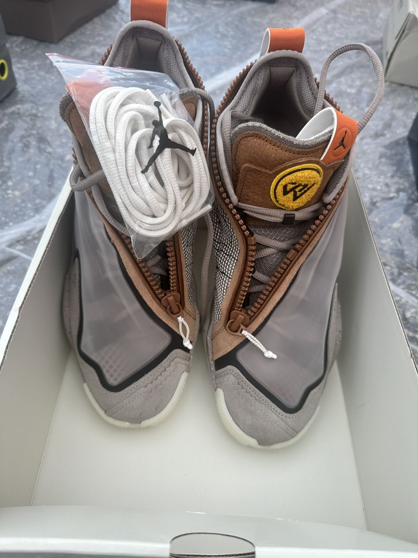 NEW Jordan Why Not .6 HTG Men's Size 12 Moon Fossil/Yellow Ochre DX1692