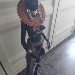 African Statue Bronze 