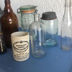 Old/antique Bottles.  (7)