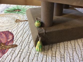 Green Turquoise Earrings