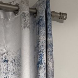 Brushed Nickel Curtain Rod 