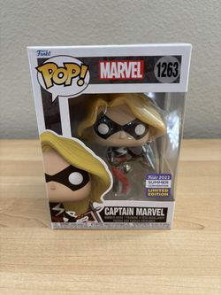 NEW Limited Edition Funko Pop Captain Marvel Bobblehead #1263 / Summer Convention 