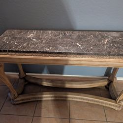 Marble Wood Table