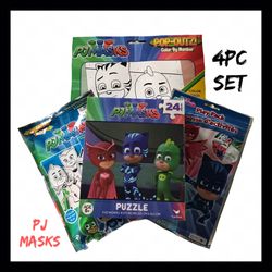 NIB Boys PJ Masks 4Pc Gift Set