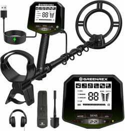 New GreenRex Rechargeable Metal Detector - Sealed in Box