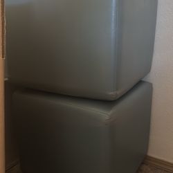 3 - Blue Foot Stools