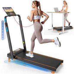 Folding Treadmill with Tablet Holder