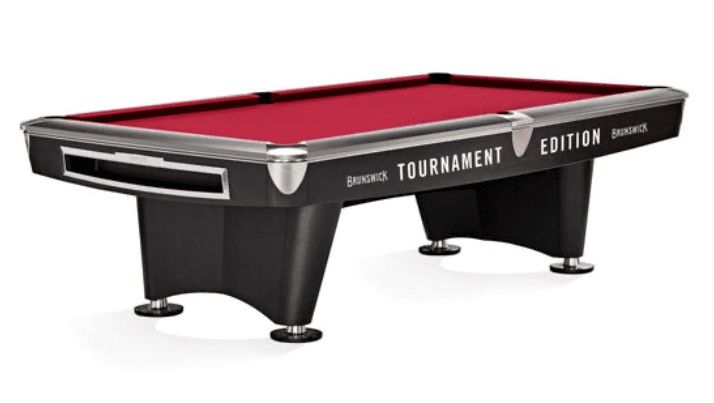 Brunswick Gold Crown VI Tournament 9' Pool Table Matte Black