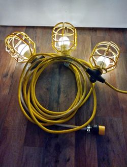 25ft caged lights