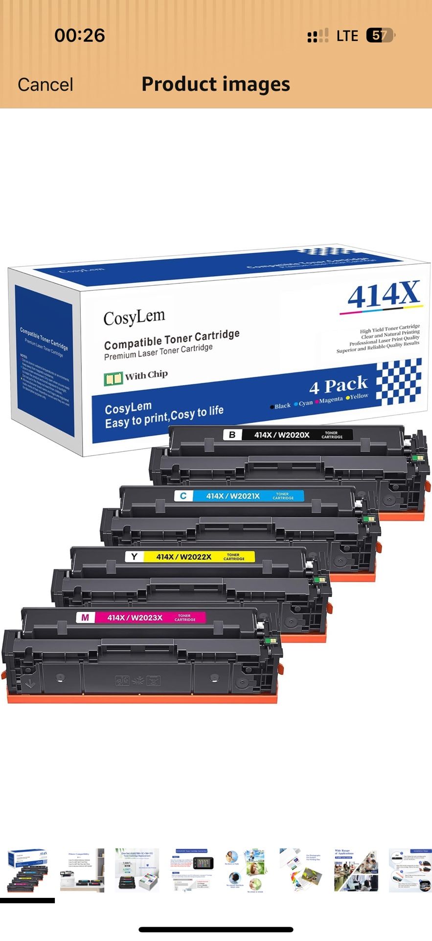 414X Toner Cartridge High Yield with Chip Replacement for HP 414A 414X Laserjet Pro MFP M479fdw M454dw M479fdn M454dn M454 M479 Printer Toner,4 Packs.