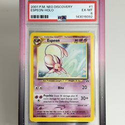 Neo Discovery Espeon, Jolteon Vmax, Vaporeon Vmax