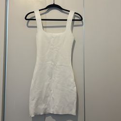 White Mini Dress, Size S