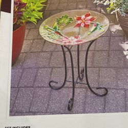 Inspired Style Bird Bath With Stand