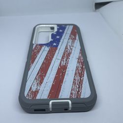 For Samsung Galaxy S22 USA Flag Camouflage Hard Case Cover Protector 
