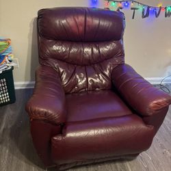 Used Leather La-z-boy Rocking Chair Recliner 