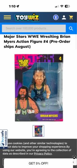 Major Stars WWE Wreslting Brian Myers Action Figure