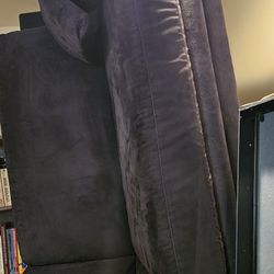 Microfiber Couch. Navy Blue. Good Condition. 