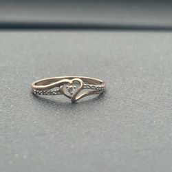 Zales Diamond Heart Ring 