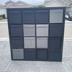 16 Cube Storage Organizer Shelf with Fabric