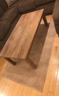 Brown Wood Coffee Table with 2 End Tables