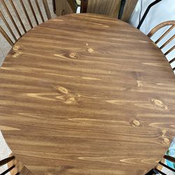 Round Wood Table 