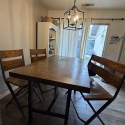 Walnut Wood Table  counter height