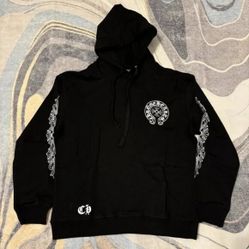 Chrome Hearts Black Los Angeles Cross Horseshoe Hoodie Men’s Size Large