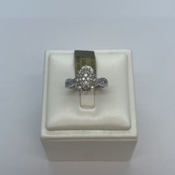 10k Gold Diamond Ring. New.
