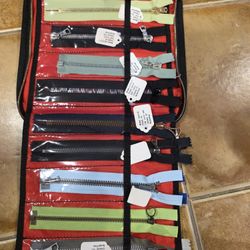 Lot Of 38 Assorted Lengths Colored Nylon Metal Parka Zippers NEW