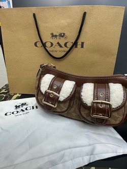 Coach Signature Sherpa Shoulder Bag