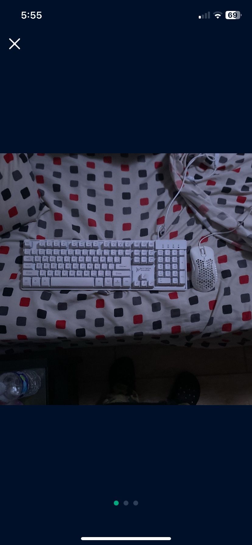 gaming keyboard and mouse set (price is very negotiable)