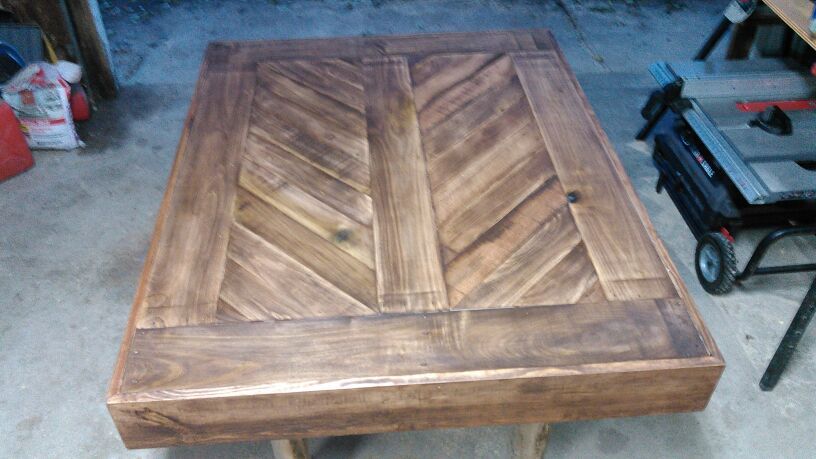 Hand crafted reclaimed pallet wood table