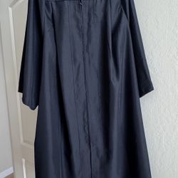 Black Graduation Gown For 5’4” Height