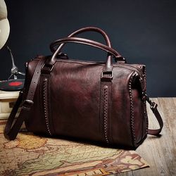 Women's Leather Shoulder Bag, Top Grain Leather Handbag
