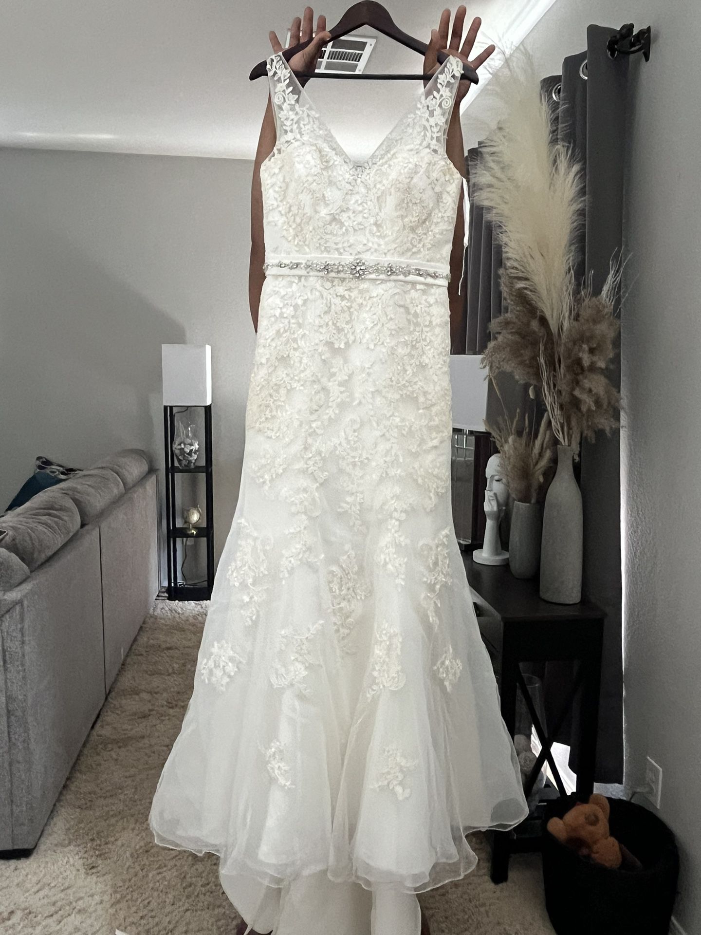 Size 12 Wedding Dress (Color: ivory)
