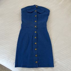 Slim Fitting Jean Dress-never Worn Size M (3-5)