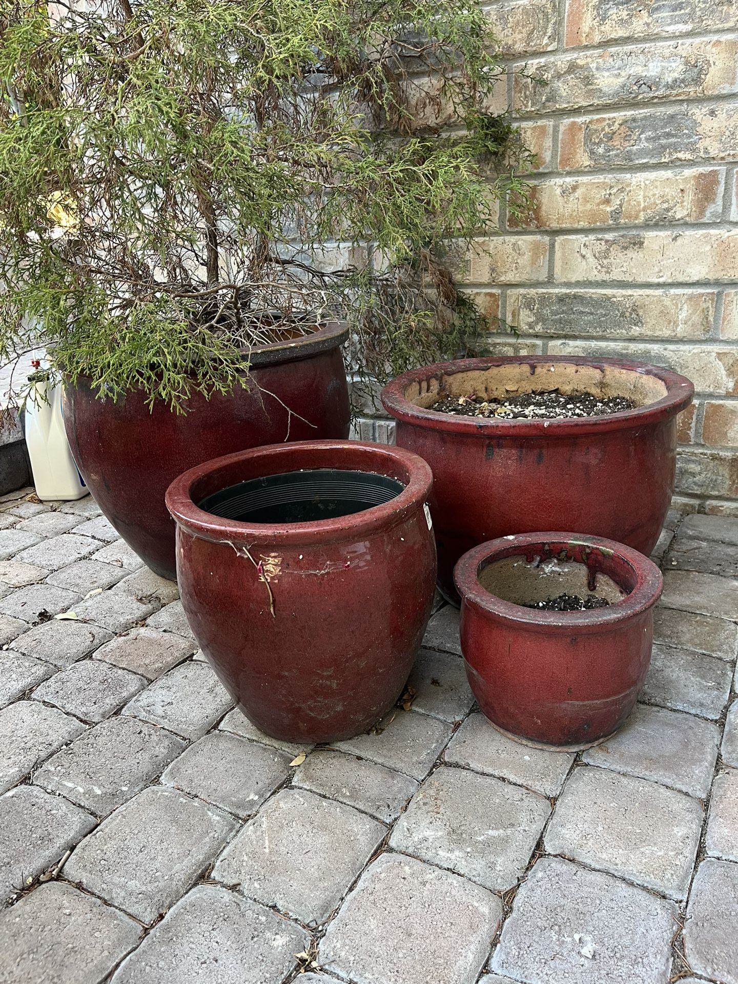 Ceramic Pots Set Of Four