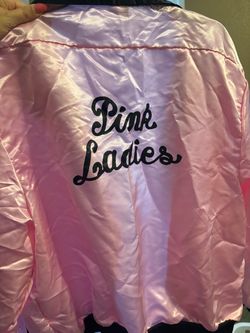 Pink Ladies Satin Bomber Jacket