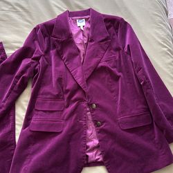 Purple Corduroy Woman’s Suit