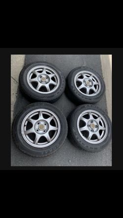 4 — 185/60r14 4x100 4x3.94 Stock Mazda Miata NA M edition Xa Xb Echo Wheels Rims Tires !!!!!!!!!!!!!!!!!!