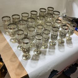 24 Vintage Holiday Imports Silverplate Goblets