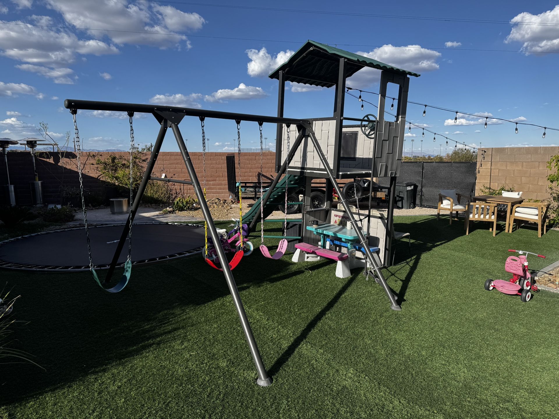 offerup lifetime swing set used