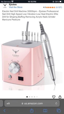 Pedal electric nail drill