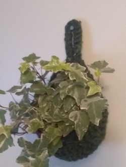 Plant hanger, Crochet hanging basket, Teardrop basket