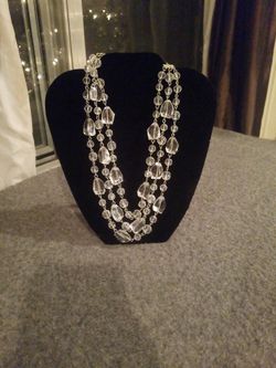 Clear Glass Necklace
