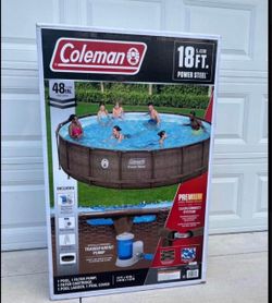 Coleman 18ft Power Steel Above Ground Pool Set