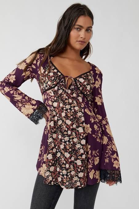 Free People Odette Printed Tunic - Feel Free to Ask Questions