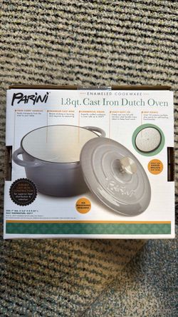 Parini 1.8 Qt Enameled Cast Iron Dutch Oven